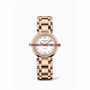 Longines PrimaLuna Automatic 30 Pink Gold Diamond Arabic (L8.113.9.16.6)