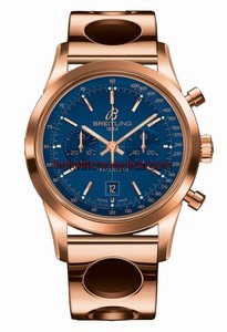 Breitling Transocean Chronograph 38 Gold / Blue / Racer (R4131012.C863.223R)