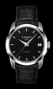 Tissot Couturier Automatic Ladies Black / Strap (T0352071605100)