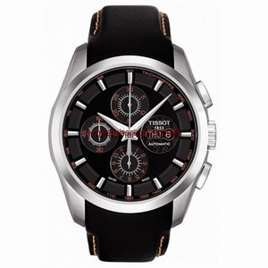 Tissot Couturier Chronograph Automatic 7750 Orange / Strap (T0356141605101)