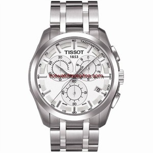 Tissot Couturier Quartz Chronograph Silver / Bracelet (T0356171103100)
