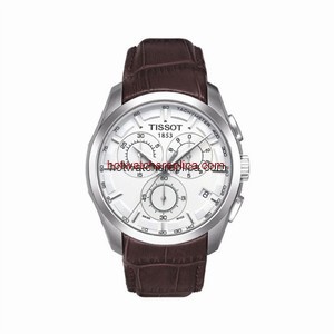 Tissot Couturier Quartz Chronograph Silver / Strap (T0356171603100)