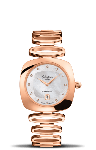 Glashutte Original Pavonina Gold MOP Bracelet (1-03-01-08-05-14)