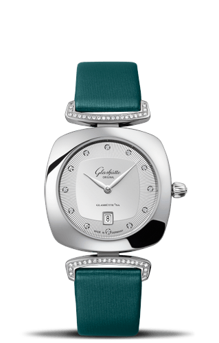 Glashutte Original Pavonina Steel Silver Diamond / Diamond Lug (1-03-01-10-12-02)