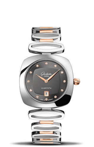 Glashutte Original Pavonina Bicolor Grey Diamond Bracelet (1-03-01-25-06-14)