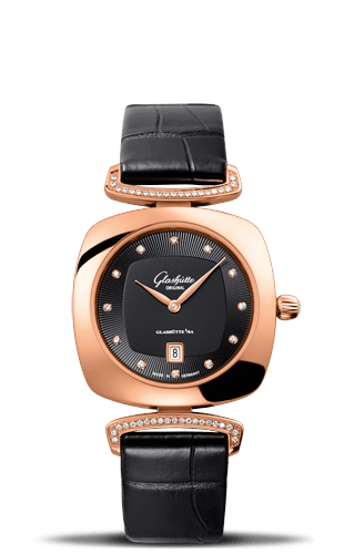 Glashutte Original Pavonina Gold Black Diamond Lug (1-03-01-28-05-02) Glashutte Original Pavonina Gold Black Diamond Lug (1-03-01-28-05-02)