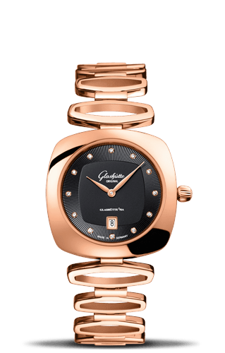 Glashutte Original Pavonina Gold Black Bracelet (1-03-01-28-05-14) Glashutte Original Pavonina Gold Black Bracelet (1-03-01-28-05-14)