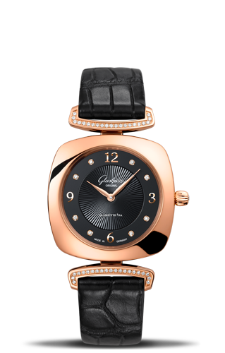 Glashutte Original Pavonina Gold Black Diamond Lug Arab (1-03-02-09-05-30) Glashutte Original Pavonina Gold Black Diamond Lug Arab (1-03-02-09-05-30)