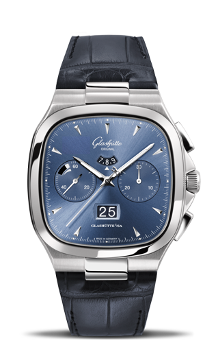Glashutte Original Seventies Chronograph Panorama Date Blue (1-37-02-03-02-30)