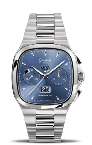 Glashutte Original Seventies Chronograph Panorama Date Blue Bracelet (1-37-02-03-02-70) Glashutte Original Seventies Chronograph Panorama Date Blue Bracelet (1-37-02-03-02-70)