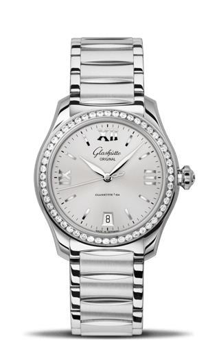 Glashutte Original Lady Serenade Silver Diamond Bezel Bracelet (1-39-22-02-22-34) Glashutte Original Lady Serenade Silver Diamond Bezel Bracelet (1-39-22-02-22-34)