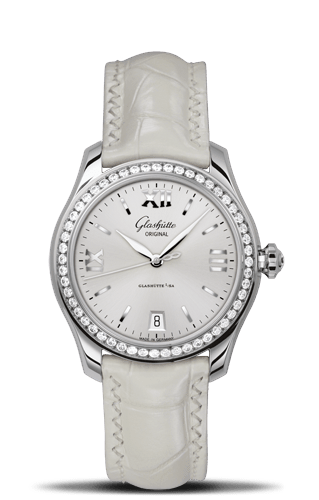 Glashutte Original Lady Serenade Silver Diamond Bezel Buckle (1-39-22-02-22-44) Glashutte Original Lady Serenade Silver Diamond Bezel Buckle (1-39-22-02-22-44)