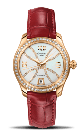 Glashutte Original Lady Serenade Gold MOP Diamond Index Line Diamond Bezel (1-39-22-14-11-44)