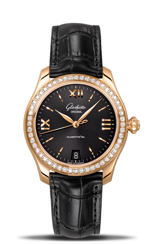 Glashutte Original Lady Serenade Gold Black Diamond Bezel (1-39-22-18-11-04) Glashutte Original Lady Serenade Gold Black Diamond Bezel (1-39-22-18-11-04)