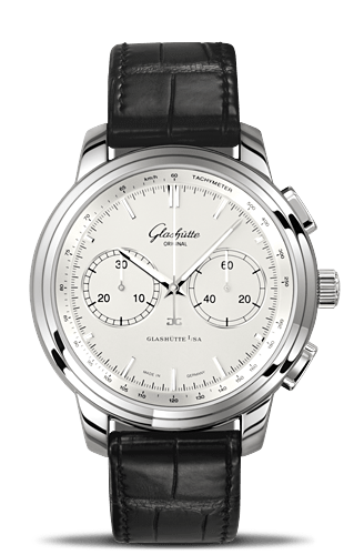 Glashutte Original Senator Chronograph XL Silver (1-39-34-21-42-04) Glashutte Original Senator Chronograph XL Silver (1-39-34-21-42-04)