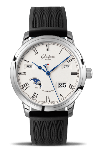 Glashutte Original Senator Perpetual Calendar Stainless Steel Rubber (100-02-22-12-04)