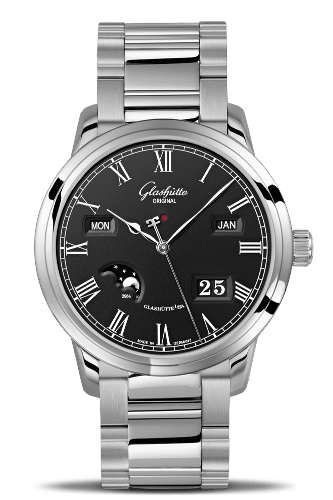 Glashutte Original Senator Perpetual Calendar Stainless Steel Black Bracelet (100-02-25-12-14) Glashutte Original Senator Perpetual Calendar Stainless Steel Black Bracelet (100-02-25-12-14)