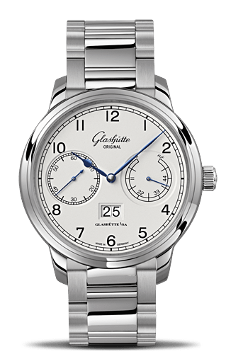 Glashutte Original Senator Observer Silver Bracelet (100-14-05-02-14)