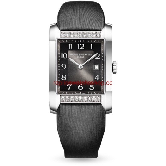 Baume & Mercier Hampton Lady Black / Horizontal Diamonds (10024) Baume & Mercier Hampton Lady Black / Horizontal Diamonds (10024)