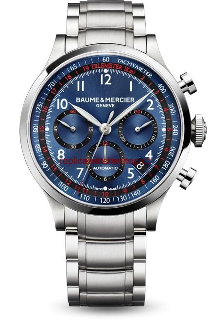 Baume & Mercier Capeland Chronograph 44 Blue / Bracelet (10066) Baume & Mercier Capeland Chronograph 44 Blue / Bracelet (10066)