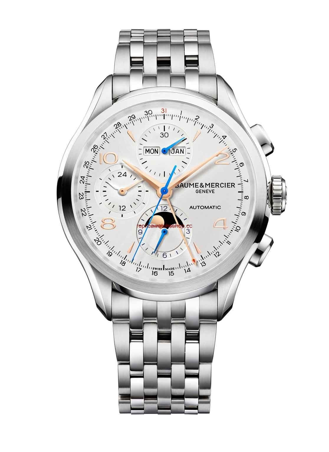 Baume & Mercier Clifton Chronograph Complete Calendar Bracelet (10279) Baume & Mercier Clifton Chronograph Complete Calendar Bracelet (10279)