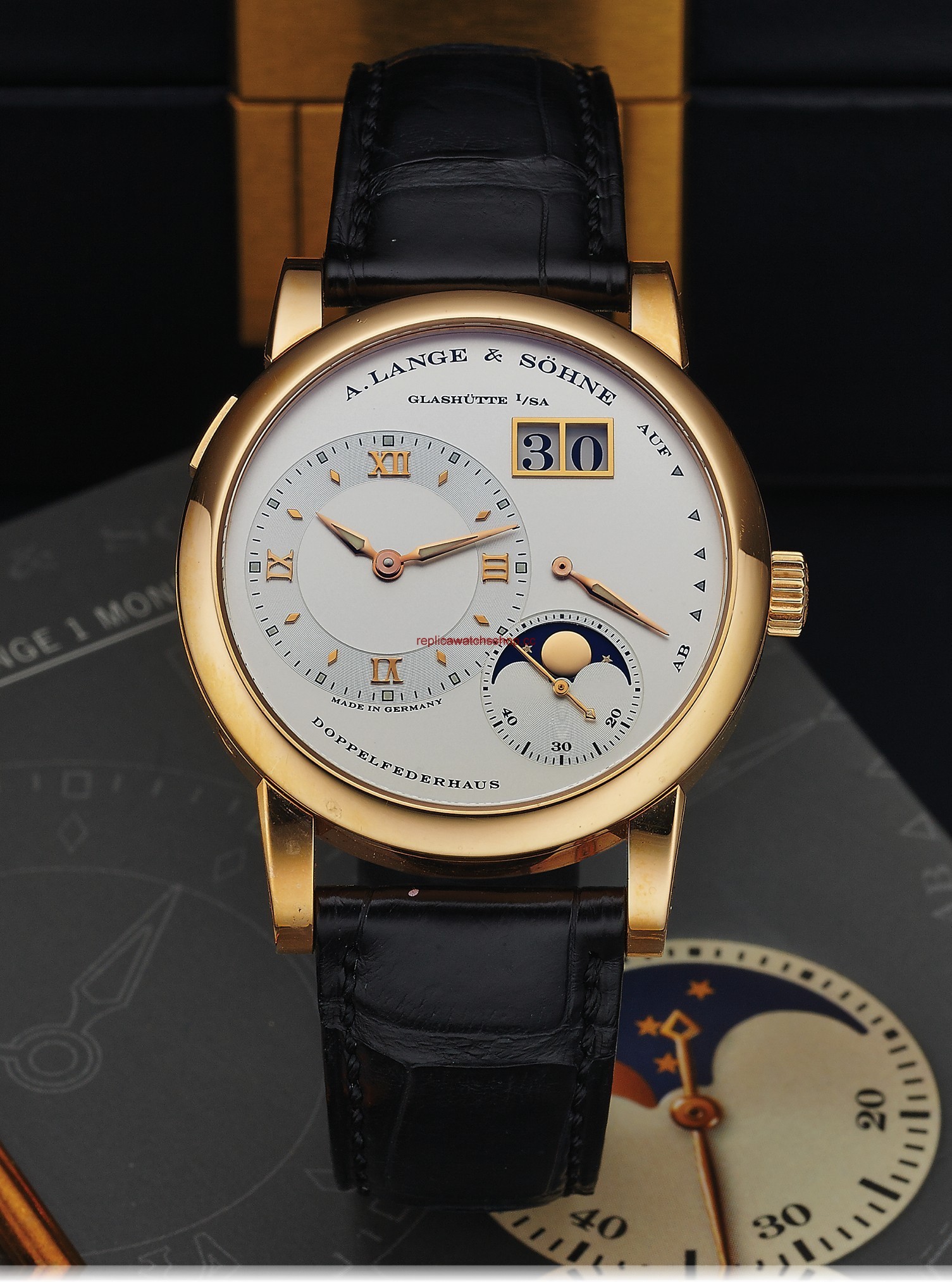 A. Lange & Sohne Lange 1 Moonphase Pink Gold (109.032) A. Lange & Sohne Lange 1 Moonphase Pink Gold (109.032)
