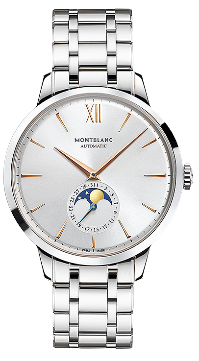 Montblanc Heritage Spirit Moonphase 41mm Stainless Steel Bracelet (111621) Montblanc Heritage Spirit Moonphase 41mm Stainless Steel Bracelet (111621)