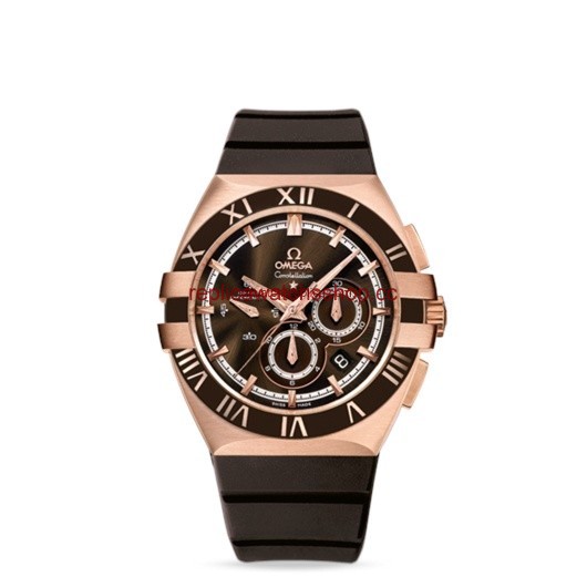 Omega Constellation Double Eagle Co-Axial Chronograph Gold / Brown (121.62.41.50.13.001)