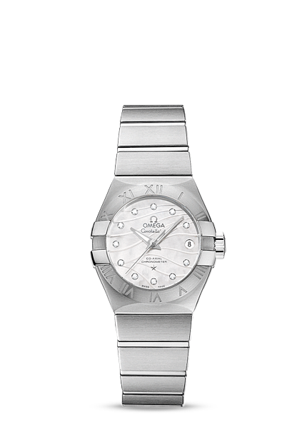 Omega Constellation 27mm Co-Axial Brushed MOP (123.10.27.20.55.002)