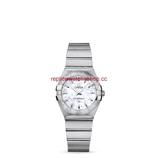 Omega Constellation 27mm Quartz Brushed MOP (123.10.27.60.05.001)
