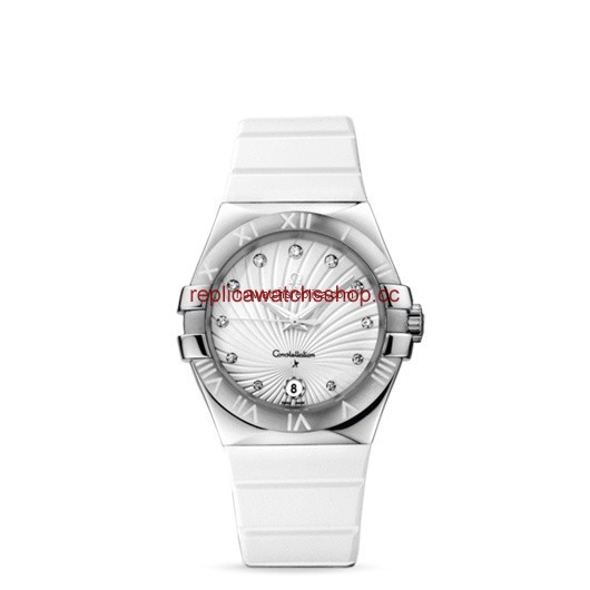 Omega Constellation 35mm Quartz White Rubber (123.12.35.60.52.001) Omega Constellation 35mm Quartz White Rubber (123.12.35.60.52.001)