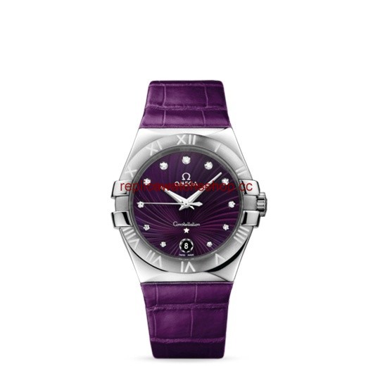 Omega Constellation 35mm Quartz Purple Alligator (123.13.35.60.60.001) Omega Constellation 35mm Quartz Purple Alligator (123.13.35.60.60.001)