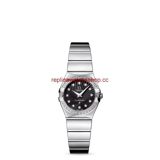 Omega Constellation 24mm Quartz Polished Diamond Bezel / Black Supernova (123.15.24.60.51.002) Omega Constellation 24mm Quartz Polished Diamond Bezel / Black Supernova (123.15.24.60.51.002)