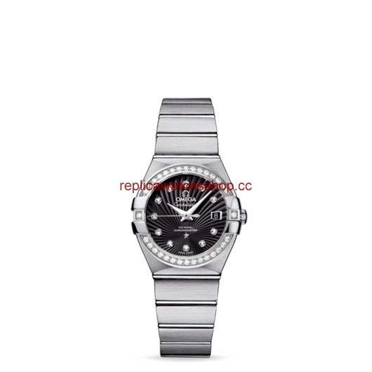 Omega Constellation 27mm Co-Axial Brushed Diamond Bezel / Black Supernova (123.15.27.20.51.001) Omega Constellation 27mm Co-Axial Brushed Diamond Bezel / Black Supernova (123.15.27.20.51.001)