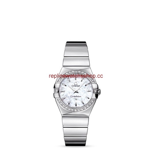 Omega Constellation 27mm Quartz Polished Diamond Bezel / MOP (123.15.27.60.05.002) Omega Constellation 27mm Quartz Polished Diamond Bezel / MOP (123.15.27.60.05.002)