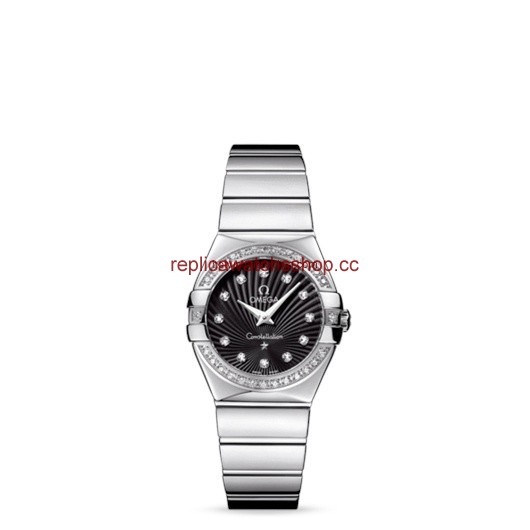 Omega Constellation 27mm Quartz Polished Diamond Bezel / Black Supernova (123.15.27.60.51.002) Omega Constellation 27mm Quartz Polished Diamond Bezel / Black Supernova (123.15.27.60.51.002)