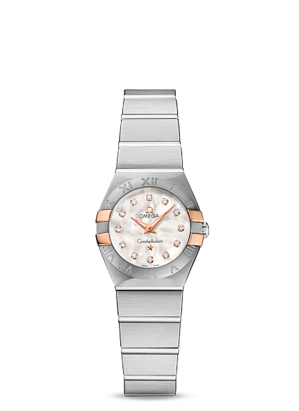 Omega Constellation 24mm Quartz Red Gold Claws / Diamond MOP (123.20.24.60.55.005)