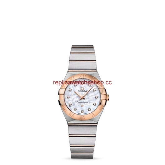 Omega Constellation 27mm Quartz Brushed Two Tone / MOP (123.20.27.60.55.001) Omega Constellation 27mm Quartz Brushed Two Tone / MOP (123.20.27.60.55.001)