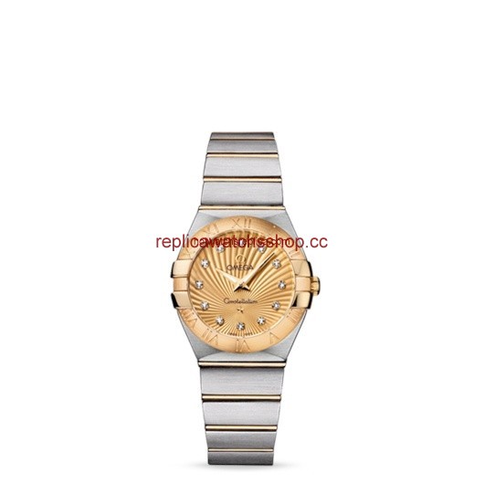 Omega Constellation 27mm Quartz Brushed Two Tone / Gold Supernova (123.20.27.60.58.001) Omega Constellation 27mm Quartz Brushed Two Tone / Gold Supernova (123.20.27.60.58.001)