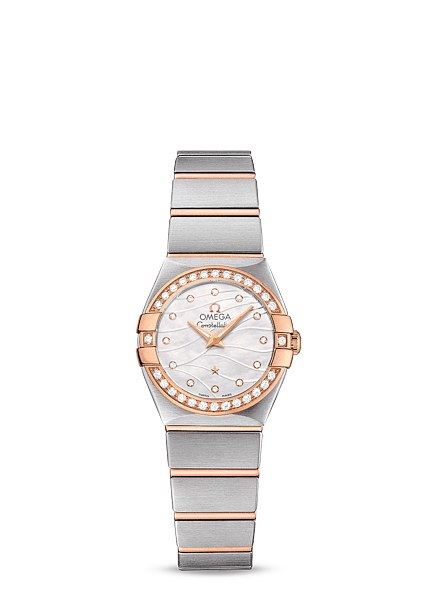 Omega Constellation 24mm Quartz Two Tone / Diamond Bezel / Wavy MOP (123.25.24.60.55.012) Omega Constellation 24mm Quartz Two Tone / Diamond Bezel / Wavy MOP (123.25.24.60.55.012)