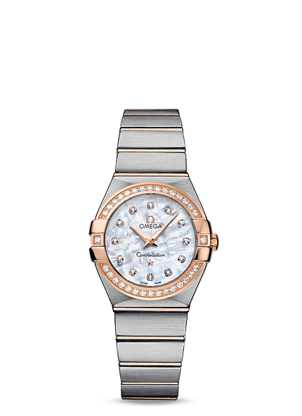 Omega Constellation 27mm Quartz Two Tone Red / Diamond (123.25.27.60.55.001) Omega Constellation 27mm Quartz Two Tone Red / Diamond (123.25.27.60.55.001)