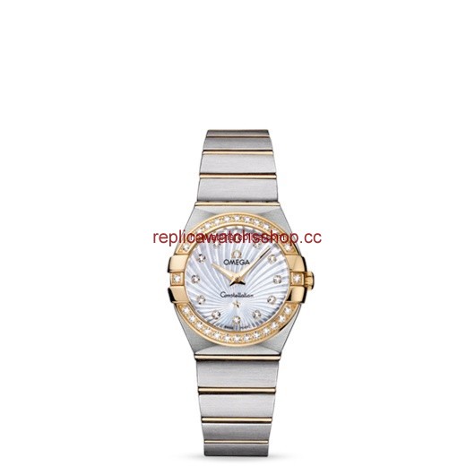 Omega Constellation 27mm Quartz Brushed Two Tone / Diamond Bezel / MOP Supernova (123.25.27.60.55.004) Omega Constellation 27mm Quartz Brushed Two Tone / Diamond Bezel / MOP Supernova (123.25.27.60.55.004)