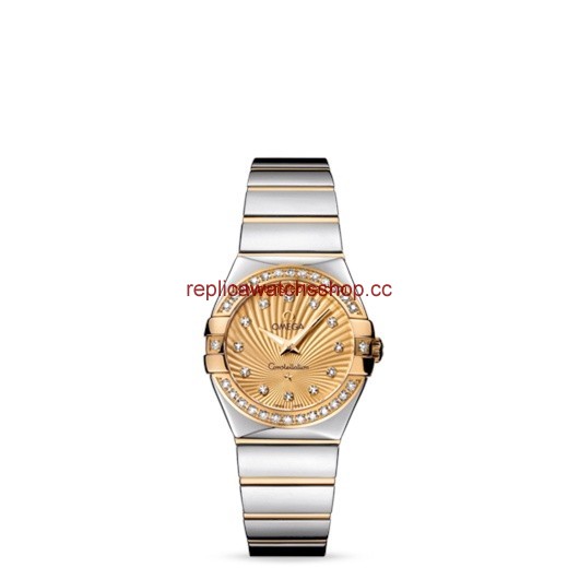 Omega Constellation 27mm Quartz Polished Two Tone / Diamond Bezel / Champagne Supernova (123.25.27.60.58.002) Omega Constellation 27mm Quartz Polished Two Tone / Diamond Bezel / Champagne Supernova (123.25.27.60.58.002)