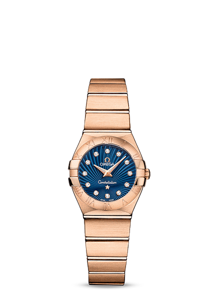 Omega Constellation 24mm Quartz Red Gold / Blue Supernova (123.50.24.60.53.001)