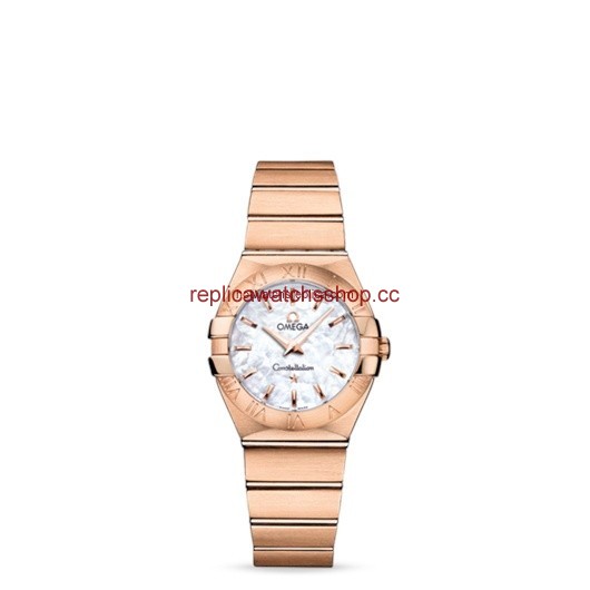 Omega Constellation 27mm Quartz Brushed Red Gold / MOP (123.50.27.60.05.001)