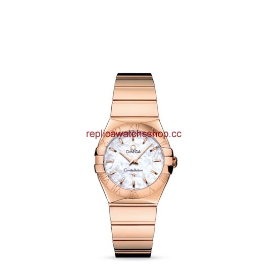 Omega Constellation 27mm Quartz Polished Red Gold / MOP (123.50.27.60.05.003)
