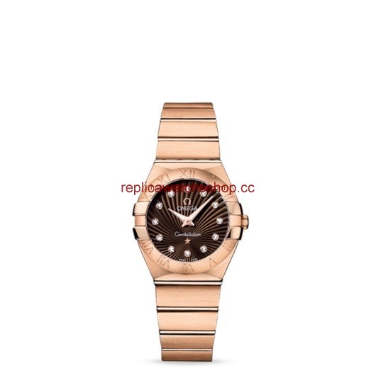 Omega Constellation 27mm Quartz Brushed Red Gold / Brown Supernova (123.50.27.60.63.001) Omega Constellation 27mm Quartz Brushed Red Gold / Brown Supernova (123.50.27.60.63.001)