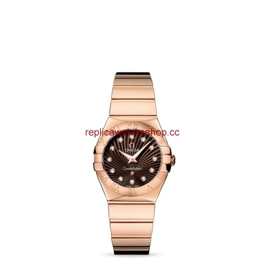 Omega Constellation 27mm Quartz Polished Red Gold / Brown Supernova (123.50.27.60.63.002) Omega Constellation 27mm Quartz Polished Red Gold / Brown Supernova (123.50.27.60.63.002)