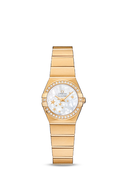 Omega Constellation 24mm Quartz Yellow Gold / Diamond Bezel / Stars (123.55.24.60.05.001) Omega Constellation 24mm Quartz Yellow Gold / Diamond Bezel / Stars (123.55.24.60.05.001)
