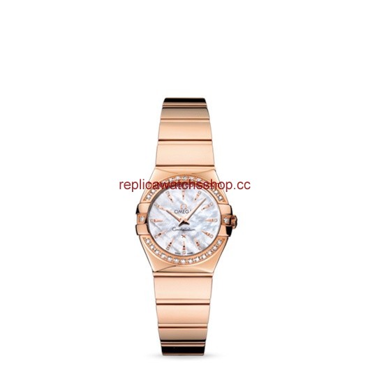Omega Constellation 24mm Quartz Polished Red Gold / Diamond Bezel / MOP (123.55.24.60.55.006) Omega Constellation 24mm Quartz Polished Red Gold / Diamond Bezel / MOP (123.55.24.60.55.006)